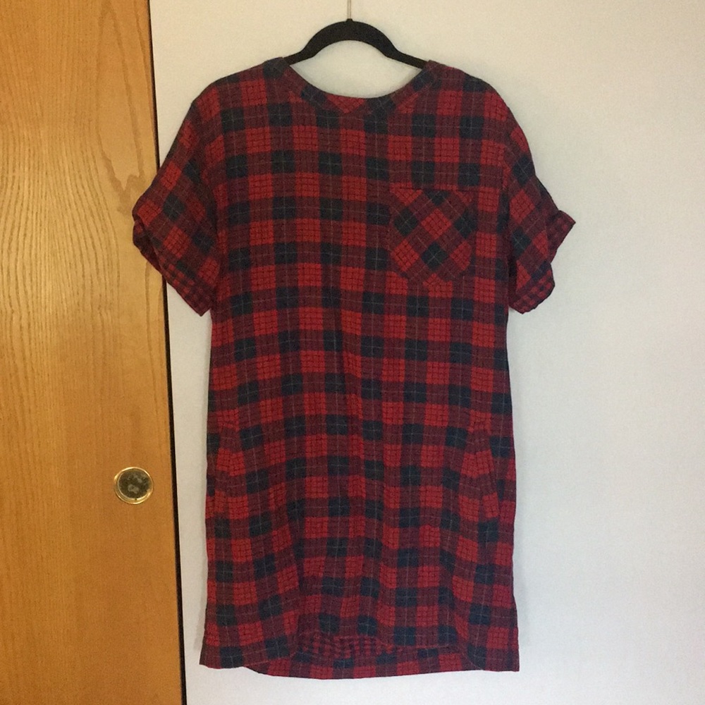 Madewell Plaid T-shirt dress